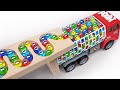 Marble Run Race ☆ HABA Slope, Dump Truck & Garbage Trucks & Ambulance & vehicles Full Compilation #4