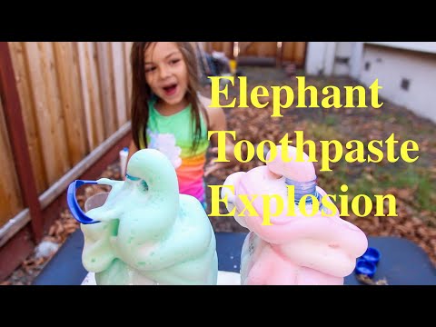 Elephant Toothpaste Explosion Experiment!