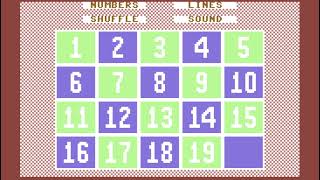 C64 Game Glitch: Shuffle (1983, Stack Computer Services Ltd.)