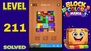 Block Color Mania – Level 211 | Fast & Clean Solution