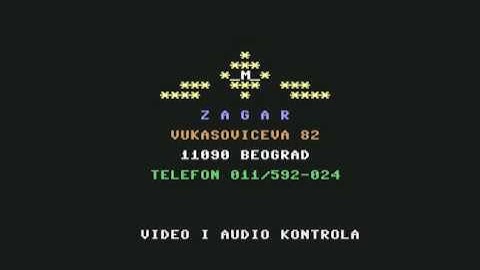 Turbo 2002 tape loader intro menu (on C64)