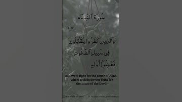 Surah An Nisa Ayat No 4 :76 | Arabic | سورة النساء | With English Translation verses #quran #allah