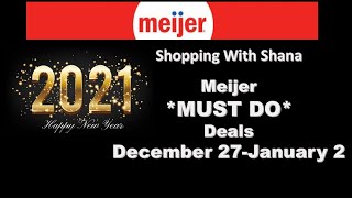 Meijer *MUST DO* Deals for 12/27-1/2 | 4 FREEBIES & Other Deals