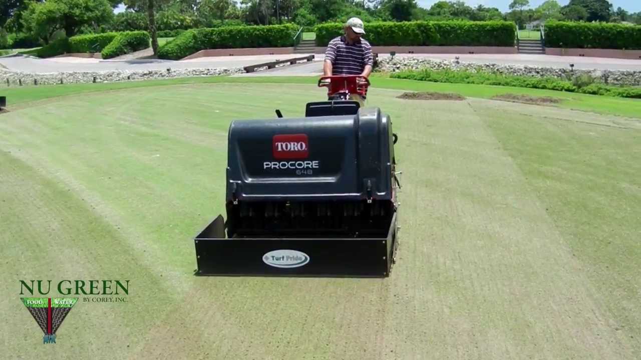 NU Green Toro ProCore 648 - YouTube