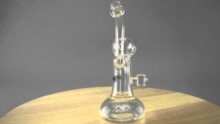 IDAB - CLEAR "DOMELESS" VAPOR RIG W/ 3-HOLE DIFFY AND GLASS NAIL