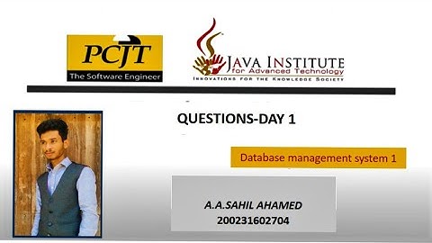 DATABASE TASKE 04 | RELATIONSHIP BETWEEN TABLES | 1ST YEAR | JAVA INSTITUTE | SAHIL AHAMED