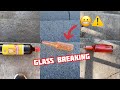 Crushing Crunchy & Soft Things #asmr Breaking glass bottles #satisfying