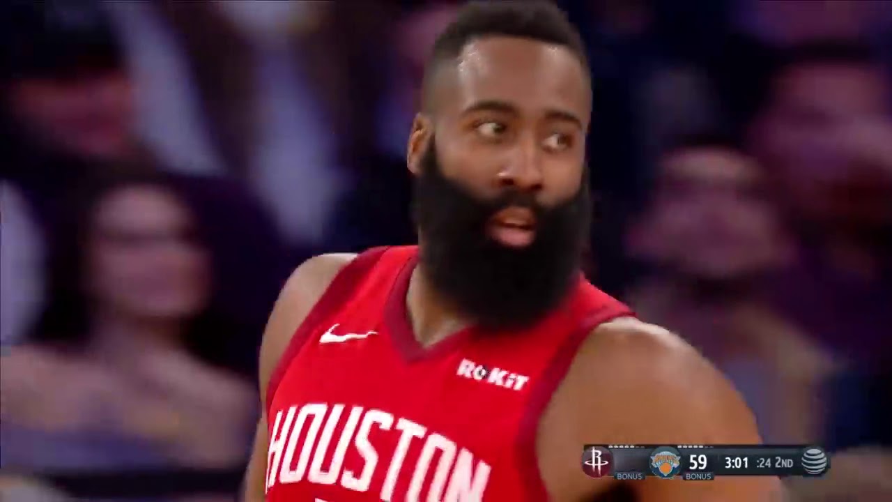 James Harden EPIC Highlights Rockets vs Knicks 2019 01 23   61 Pts, 15 Reb, MVP!