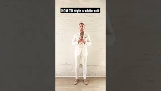 HOW TO style a white suit! Pick 1, 2 or 3! #shorts #suits #fashion #mensfashion