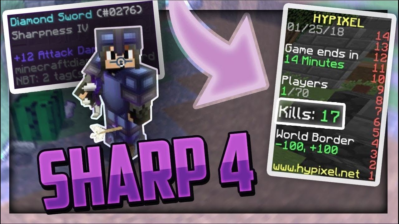 RUSHING SHARP 4!! (My Hypixel Solo UHC Kill Record) - YouTube