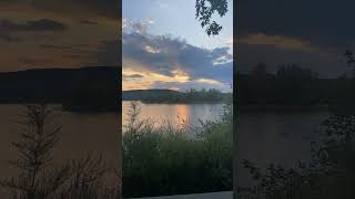 Cloudy Sunset #shorts #nature #sunsets #camping #hoosiernationalforest