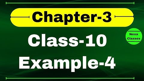 Class10 Example4 Chapter3 | Linear Equation | Class10 Ch3 NCERT Example4 | Chapter3 Example4 Class10