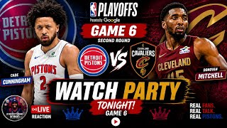 PISTONS vs CAVS GAME 6 LIVE WATCH PARTY! 🔥 Cade Cunningham Must Respond | NBA Playoffs