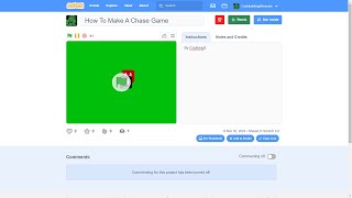 Scratch Tutorial 1 how to make a chase game