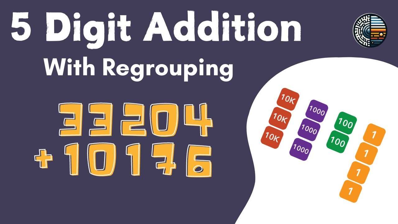 5 Digit Addition | Column Addition | With Regrouping - YouTube