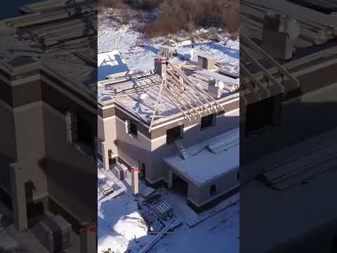 Строительство домов из газобетона и кирпича зимой #shorts #строительство #строительстводомов