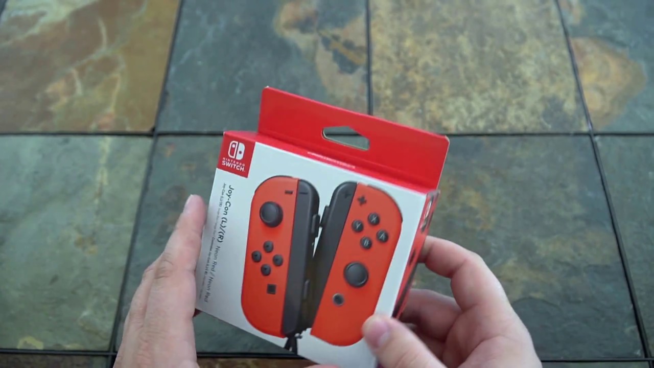 Nintendo Switch Joy Con Controller Unboxing Youtube