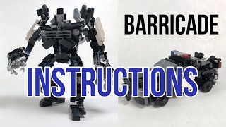 Instructions: Lego Transformers Barricade