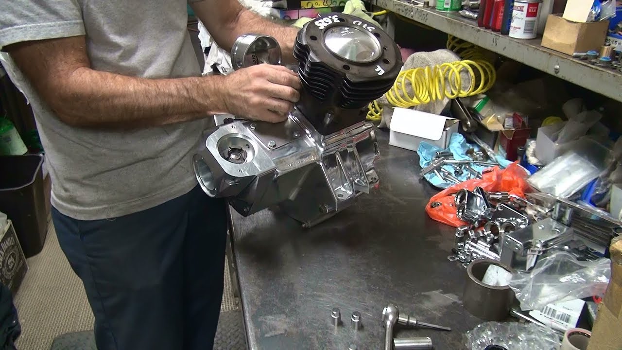 #124 1978 93ci stroker shovelhead big bore motor new bike build fl ...