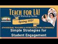 Simple Strategies for Student Engagement