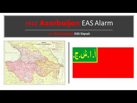 1922 Azerbaijan EAS Alarm