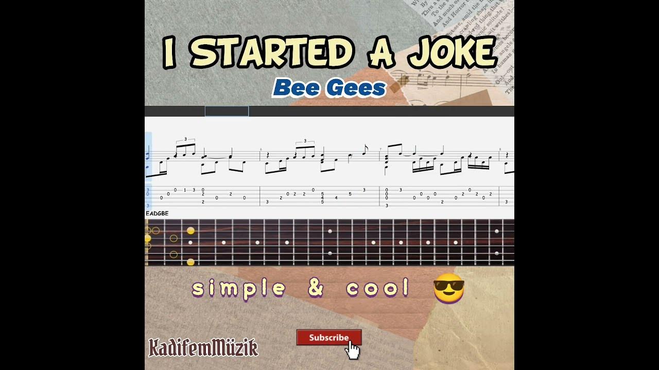 Bee GeesI Started A Joke [ Guitar Fingerstyle Cover Tabs Shorts ] YouTube