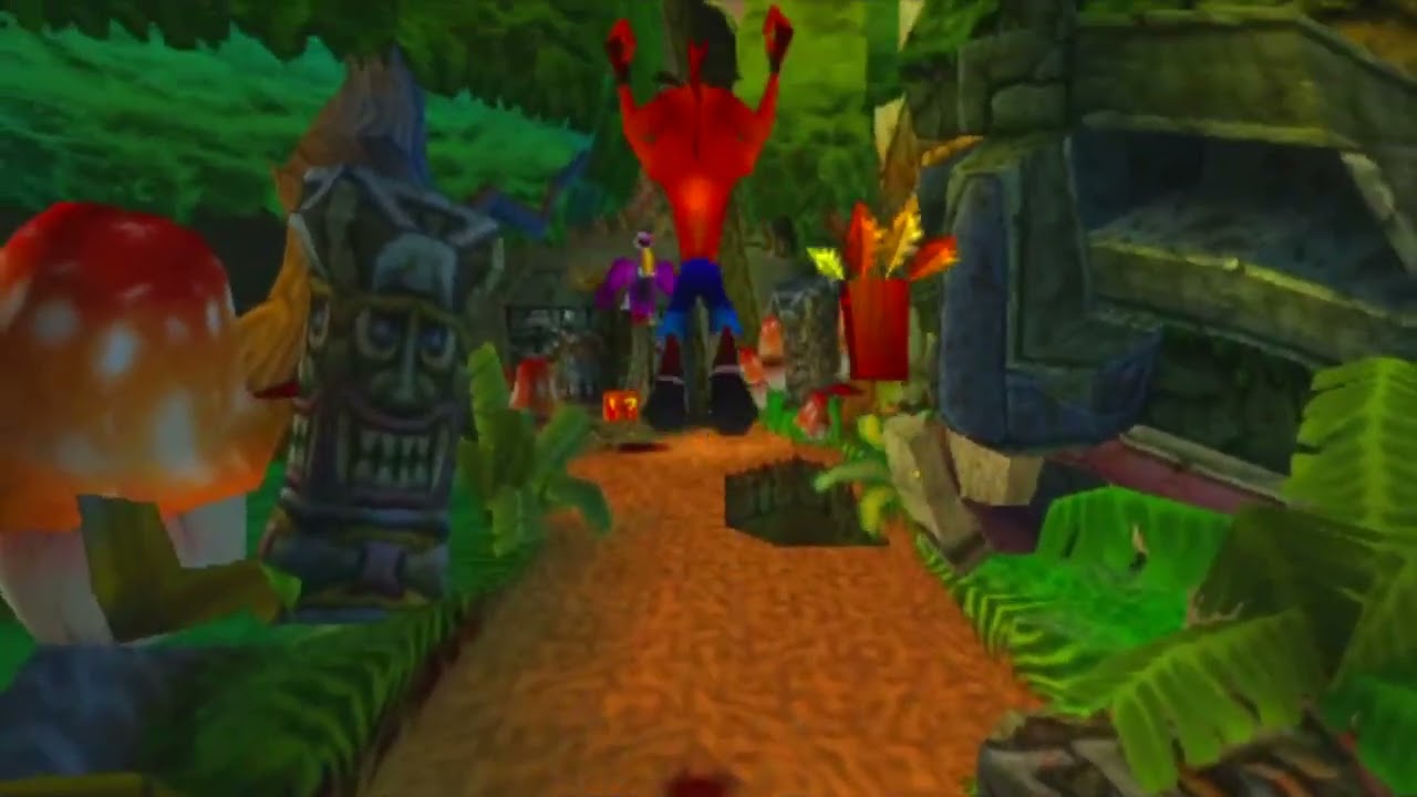 Crash Bandicoot 2 - floor 1 level 4 - CRYSTAL AND GRAY STONE - passage /этаж 1 уровень 4