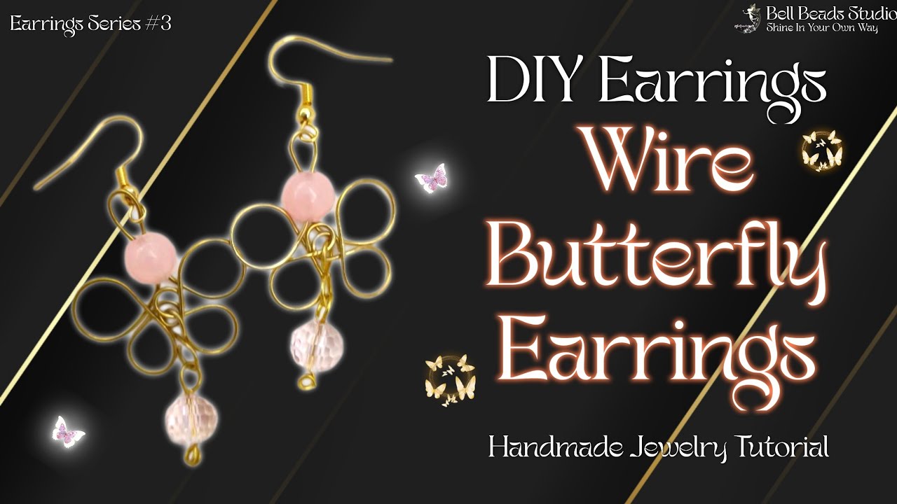 DIY Wire Butterfly Earrings 🦋 | Elegant Handmade Jewelry Tutorial