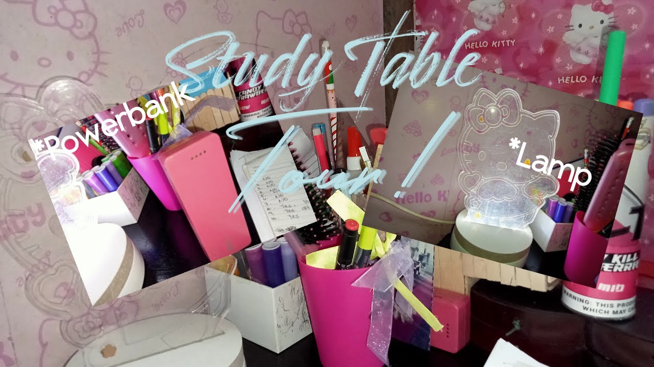Study Table Vlog Vlog #1|| Study Table Tour!!! #clehwngwp - YouTube