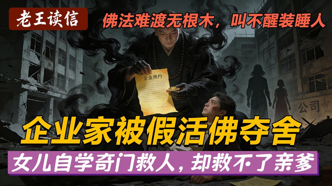 亲爹被朝阳区假活佛夺舍！捐庙送房辟谷摆烂，妻离子散败光家产！阴阳眼女儿求救，老王：妖僧占肉身，没救！原谅就够了
