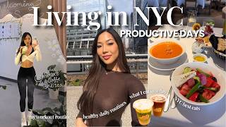 Productive Days in NYC ✨ What I Eat in a Day, Realistic Routine, Exploring NYC New Eats