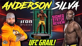 🔥 Anderson Silva AUTOGRAPHED Iron Studios 1/10 Statue Review | UFC Collector Grail!