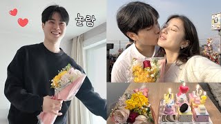 Surprising my shy Korean Boyfriend on our Anniversary day | Korea Couple vlog