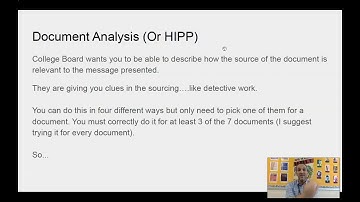 AP World History: How to HIPP (Document Analysis) for DBQ