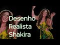 Desenho realista (Shakira) - Speed Drawing 🇧🇷