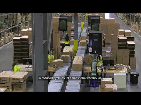 How do warehouse inventory drones work?