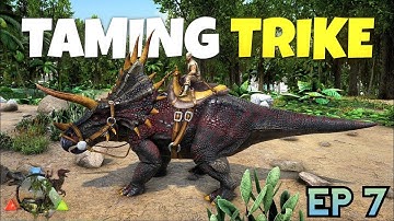 Taming Trike | SOLO ARK MOBILE EP 7 #ARK #ARKMOBILE #taming #Trike