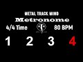 Metronome 44 time 80 bpm visual numbers