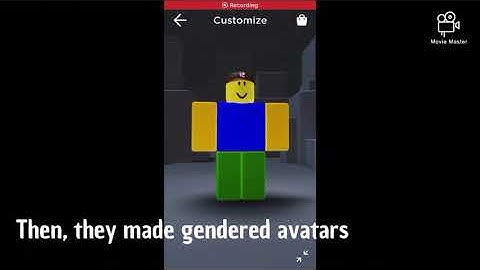 Roblox default avatar evolution (2006-2020)