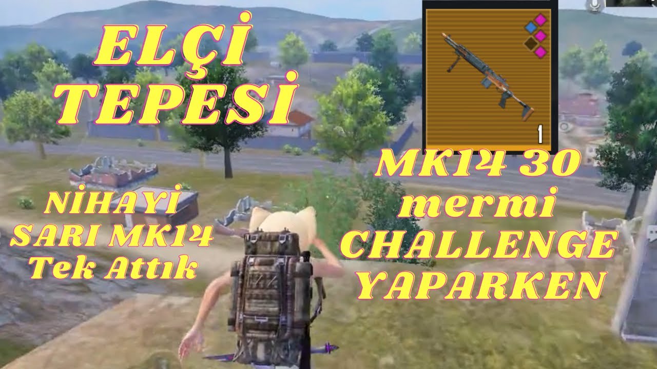 ELÇİ TEPESİ /  SARI MK14 TEK ATTIK - PUBG METRO ROYALE