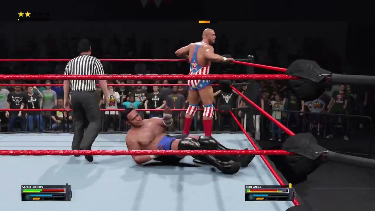 Highlight: WWE 2k25  TNA Retro - Samoa Joe Vs Kurt Angle