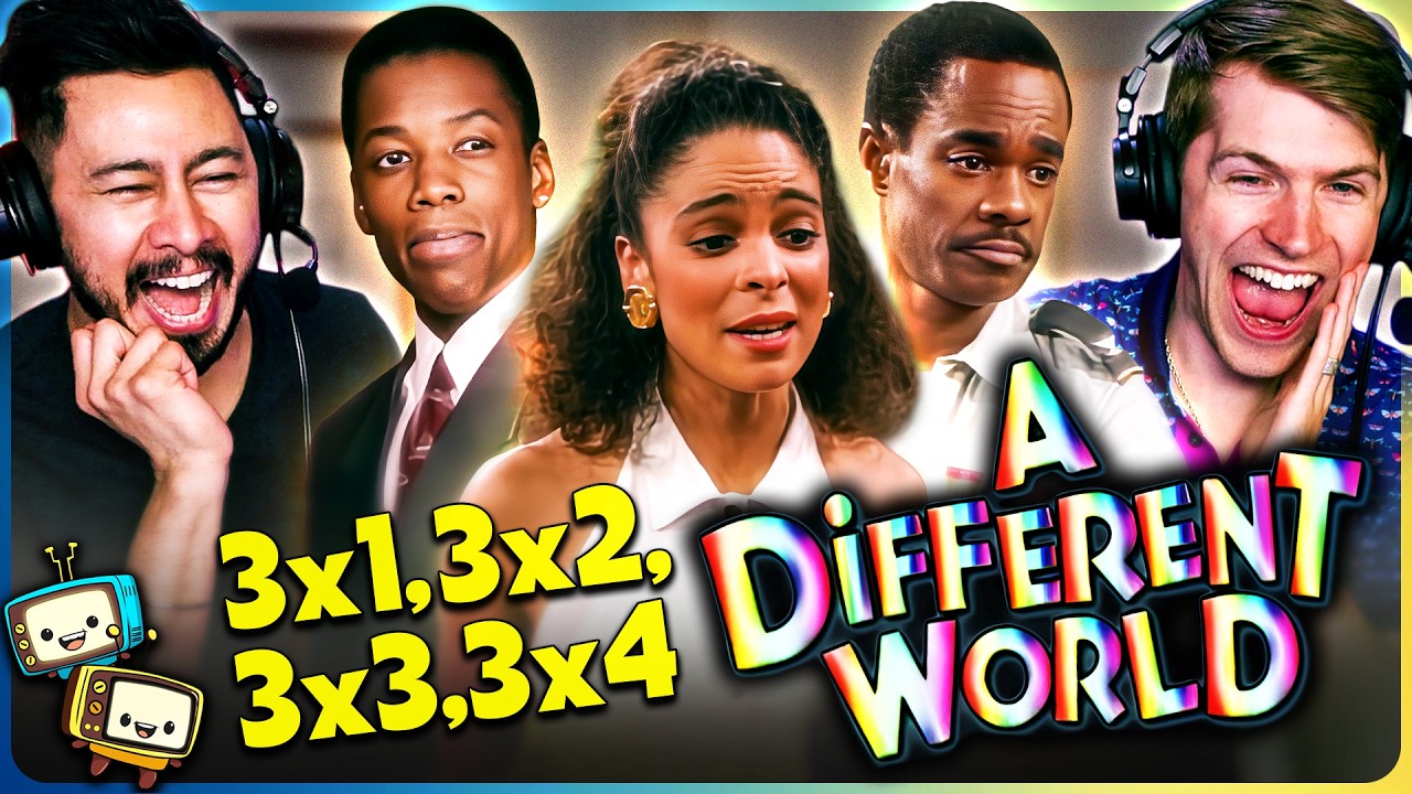 A DIFFERENT WORLD 3x1, 3x2, 3x3, 3x4 Reaction! | Jasmine Guy, Kadeem Hardison, w/ Jaby Koay