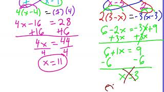 Notes U2T3 Solving Rational Equations Week 2