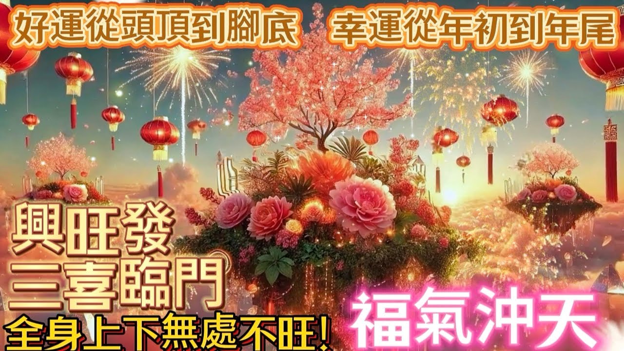 好運從頭頂到腳底｜幸運從年初到年尾｜興旺發 三喜臨門｜全身上下無處不旺！｜福氣沖天｜吸引力法則調頻能量音樂