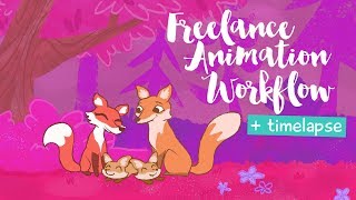 🦊My Freelance Animation Workflow & Timelapse ft. a Mother’s Day animation for Hallmark eCards 🦊