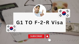 G1 Visa Se F-2-R Visa Change Very Easy | Inderjit | India | Korea | New Update | 2023 ?