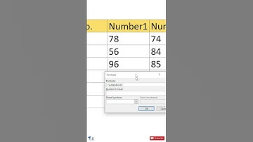 How to sum a Column or Row of Numbers in a Microsoft Word Table? #shorts | Autosum in ms word table