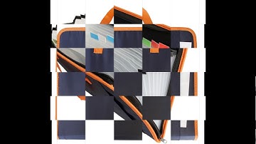 Snail&Hawk Fabric Expanding File-Folder,13-Pockets, Zipper Closure ,secure handle