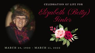 March 15, 2022, Funeral for Elizabeth "Betty" Ginter
