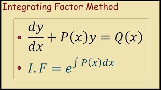 How to use the Integrating Factor Method (First Order Linear ODE) screenshot 5